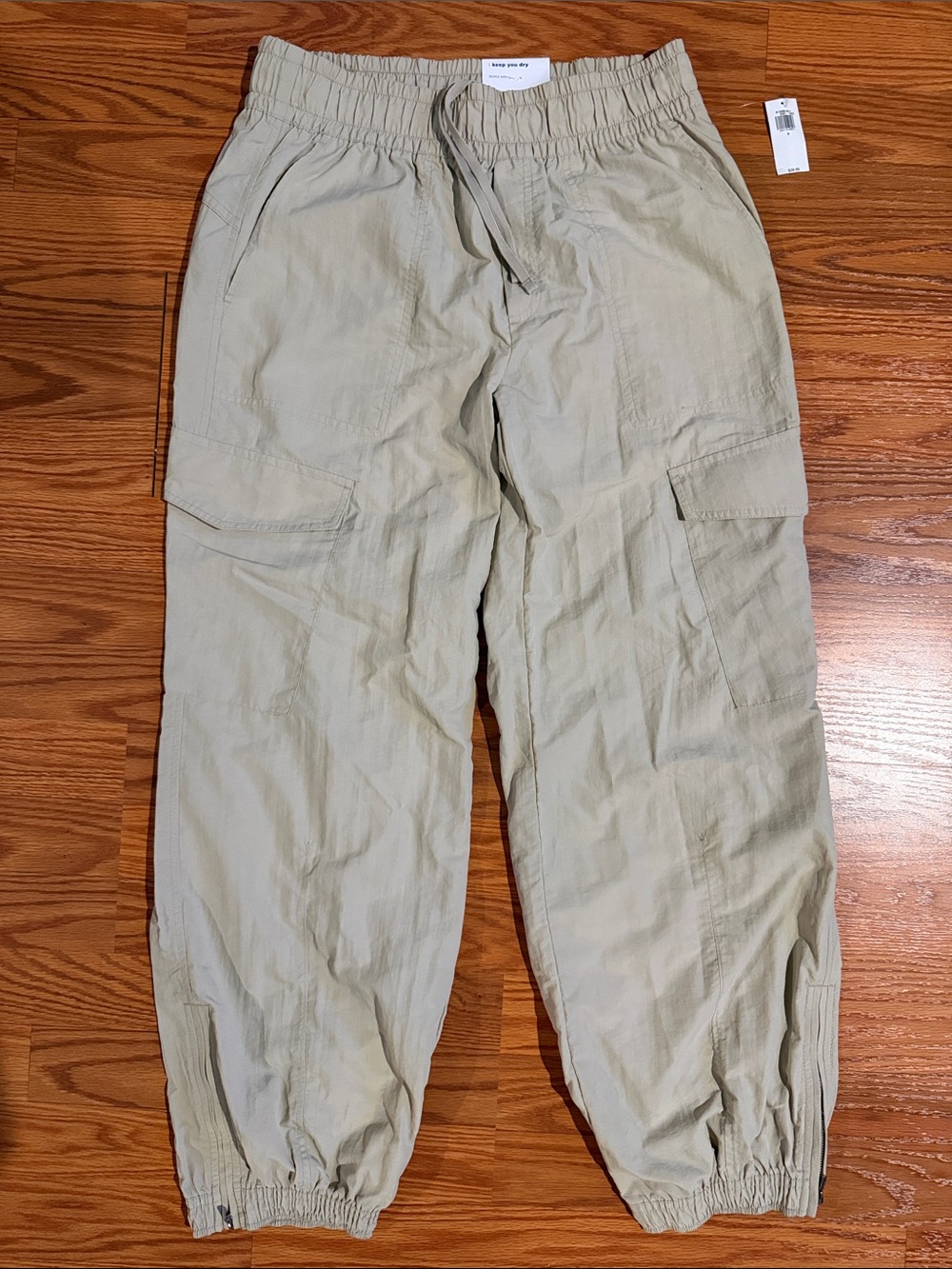 Old Navy Quick Dry Tan Cargo Pants NWT